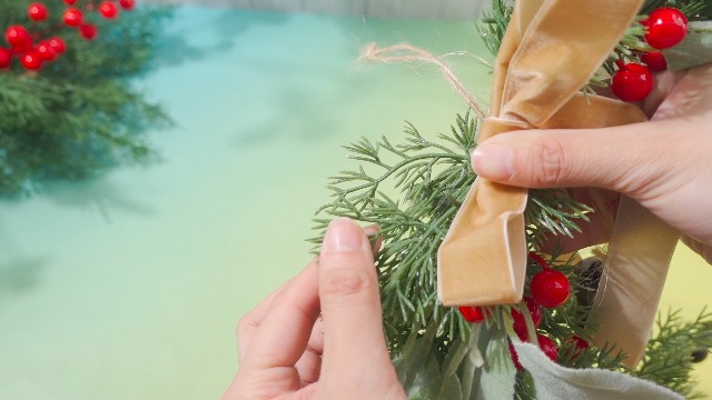 Amazon.com: Suncalla 12 Inch Olive Norfolk Pine Christmas Wreath